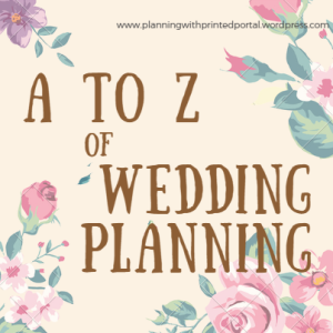 atoz of wedding planning